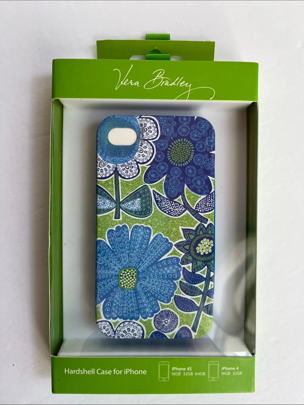 Vera Bradley Blue & Green Floral Hardshell Phone Case NWT